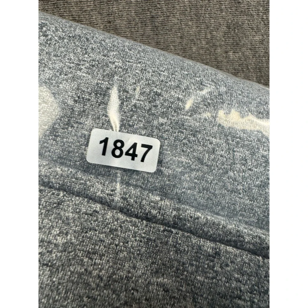 Eddie‎ Bauer First Ascent Mens Large Gray Quarter Zip Fleece Pullover Jacket